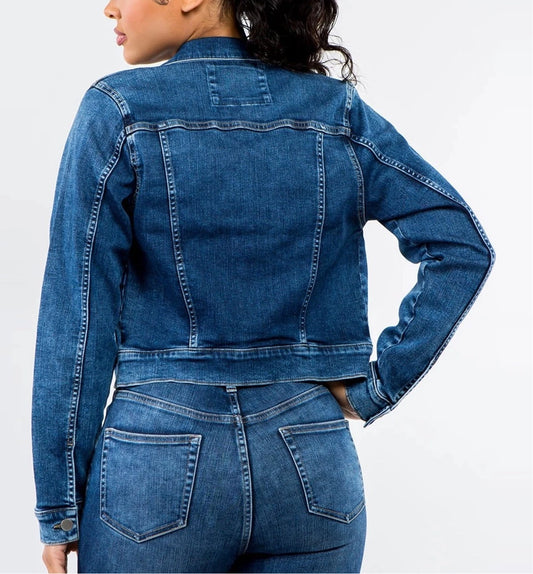 Denim Crop Jacket