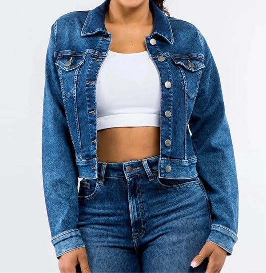 Denim Crop Jacket